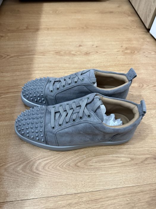 Christian Louboutin Louis Spikes 47 Номер Чисто Нови Сиви