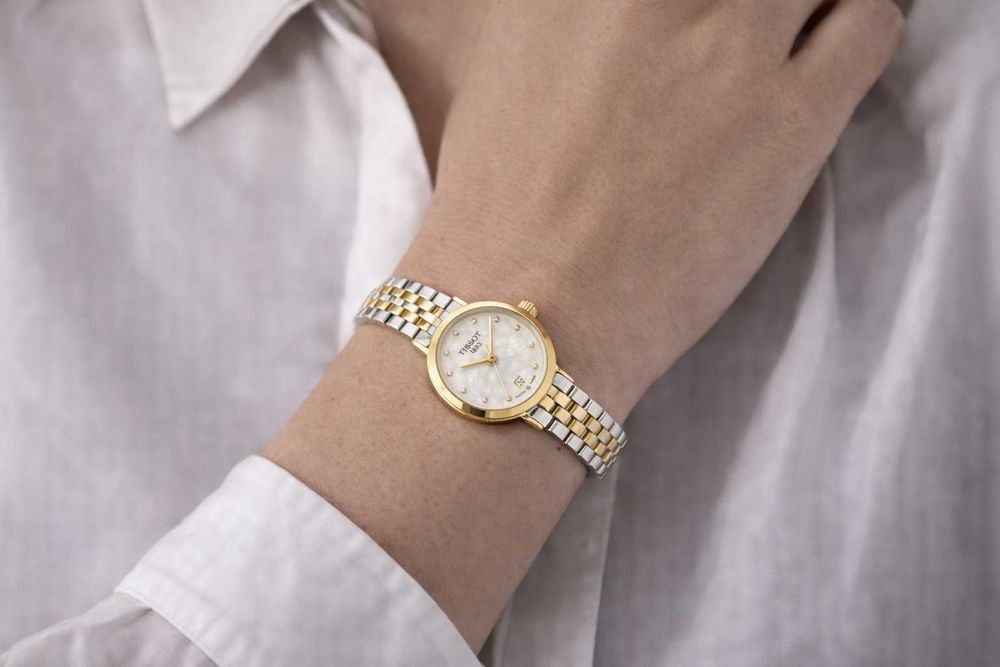 Tissot Flamingo Ceas Dama Safir Swiss Made Nou Cutie Factura Garantie