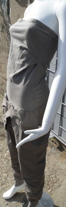 Salopetă cu pantaloni lungi talie căzută, Risskio, marimea M, gri