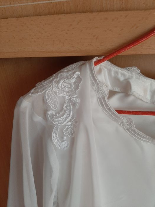 Rochie alba voal,, de ocazie