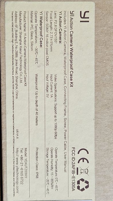 Xiaomi YI Action camera