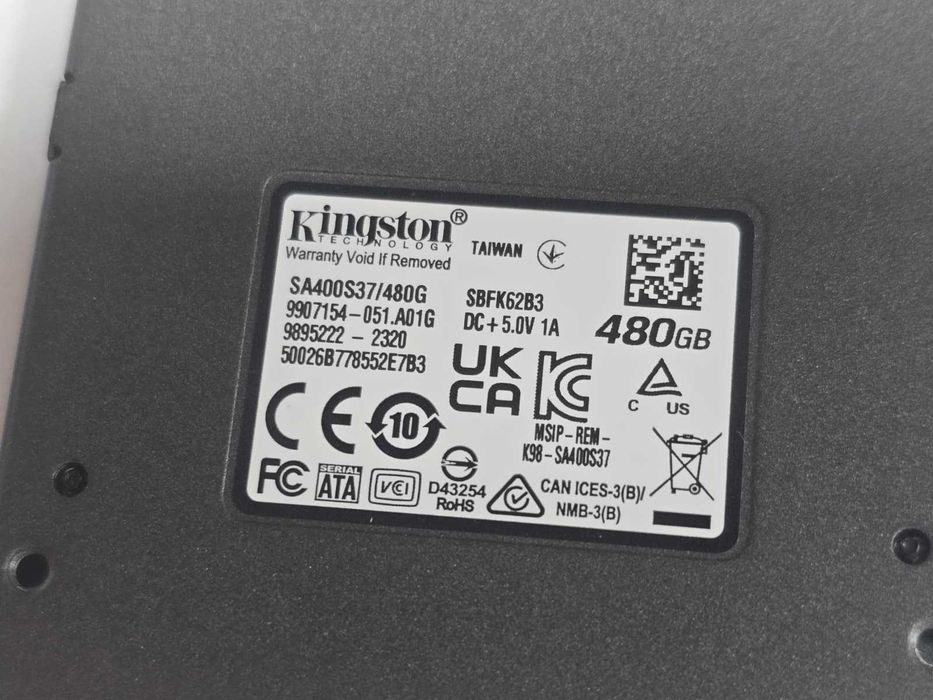 Solid-State Drive (SSD) Kingston A400 480GB, SATA III, 2.5", Model SA400S37/480G