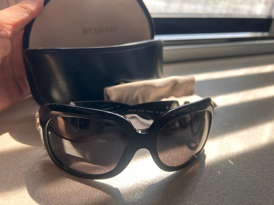 Оригинални слънчеви очила Bvlgari 8016-B с кристали + калъф