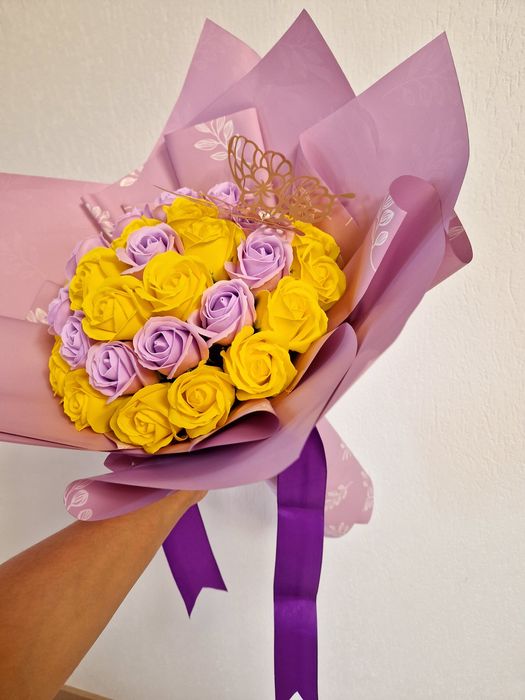 Buchete trandafiri sapun