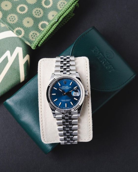 Rolex datejust blue dial 36,mm lady
