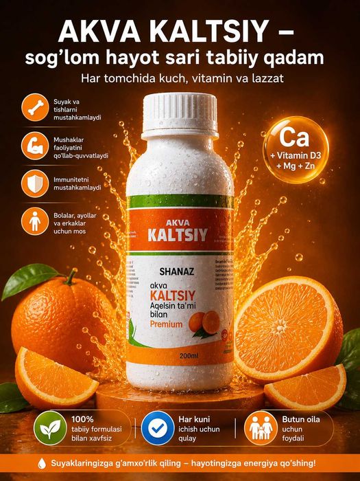 Akva Kaltsiy- Sog'lom hayot sari olg'a qadam