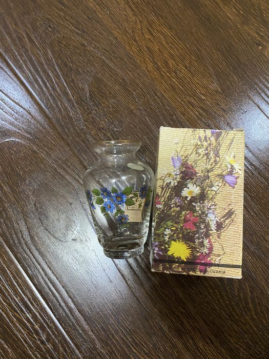 Винтажная ваза «Богемия» (Bohemia), Чехословакия, НОВАЯ