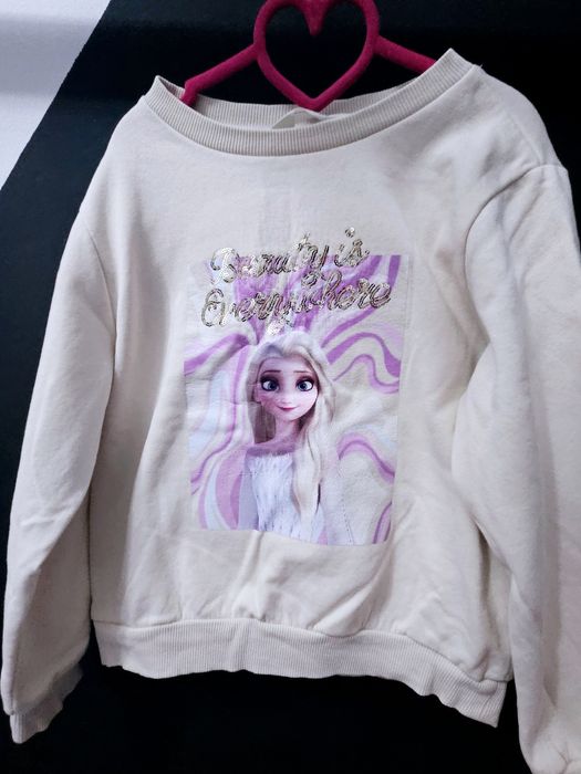 Hanorac fete Elsa crem 6-8 ani H&M