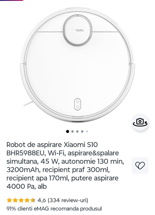 Aspirator robot Xiaomi S10