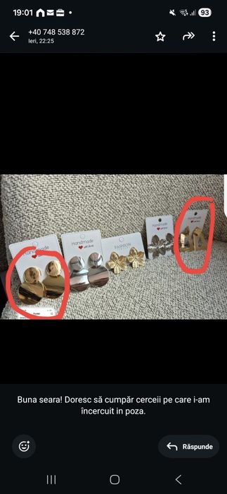 3 perechi cercei dama