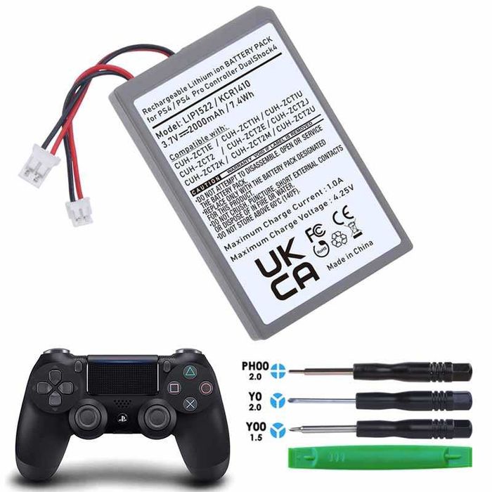 Универсална батерия за PlayStation 4 контролер/джойстик с две букси