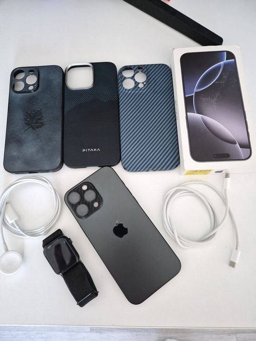 Iphone 16 pro max black titanium 256gb neverlock