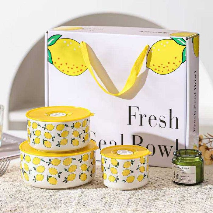 Набор керамических контейнеров для хранения продуктов