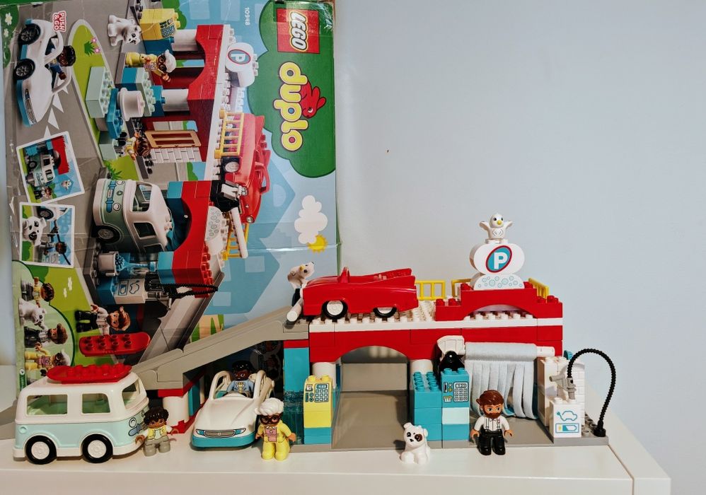 Lego duplo garaj + spălătorie (112 piese) )