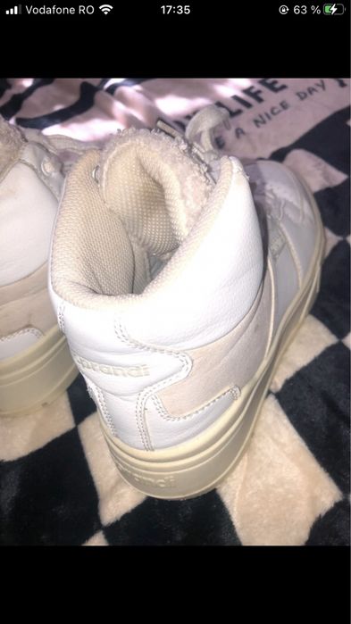 Sneakers înalți Sprandi cu blăniță, mărimea 36