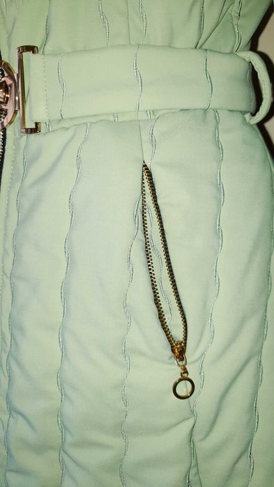 Geaca Atmosphere cu guler din blana artificiala alba