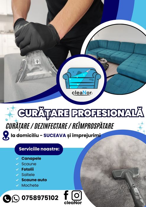 Curățare canapele Suceava!