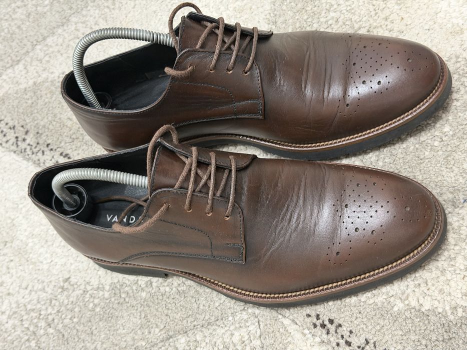 Pantofi din piele naturala maro