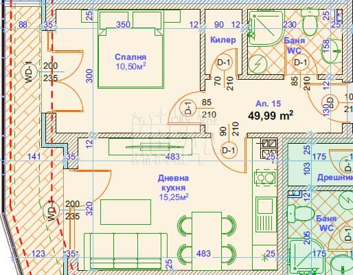 Продава се Двустаен апартамент в Варна, Възраждане 1 - 63 кв.м за 2000 €/кв.м - Снимка #1
