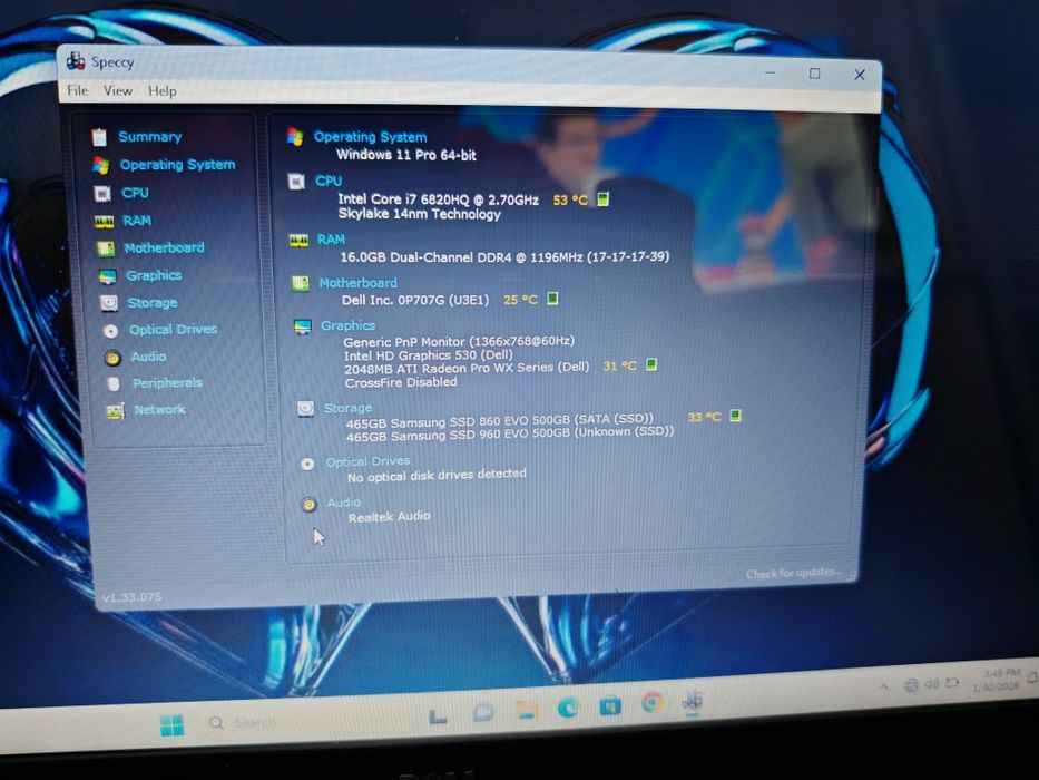 Dell  Precision i7 gen6