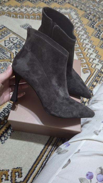 Ботильоны замшевые