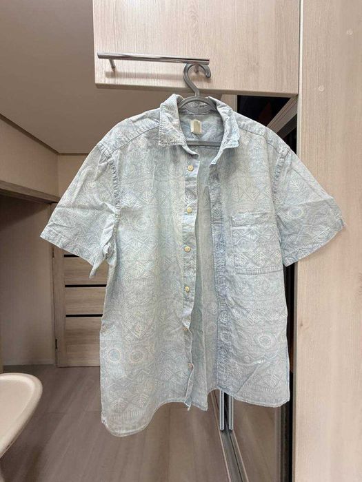 Рубашка мужская H&M  хлопок 100%