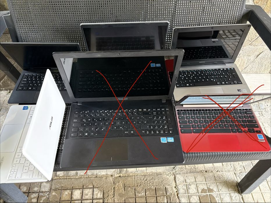 Лаптопи по 30 евро бройката