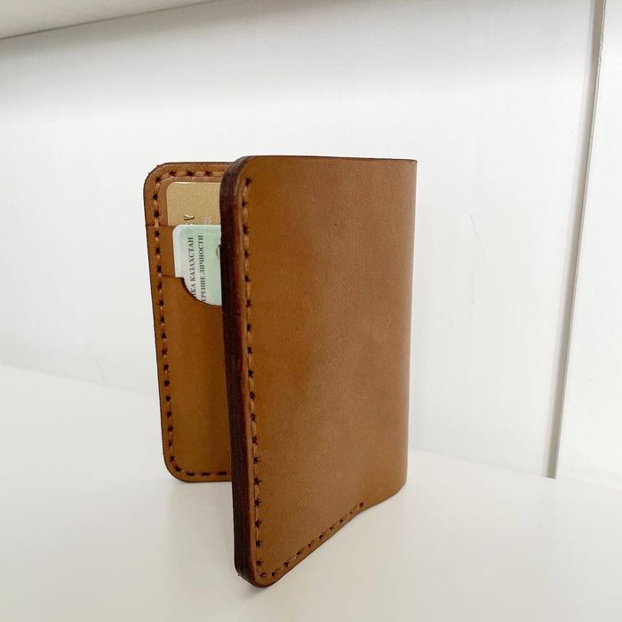 Кожаное портмоне ручной работы!