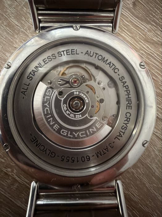 Ceas Glycine Automatic GL224 – Safir, Open Back, Mecanic – Stare foarte bună