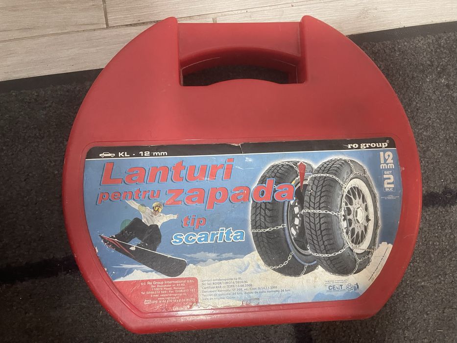 Vând lanțuri de zăpadă tip scară KL 12 – RO Group, set 2 bucăți