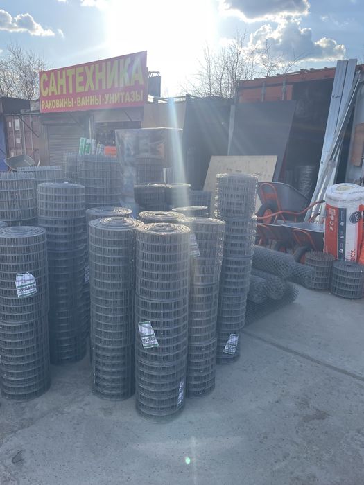 Сетка и утеплители минвата рулон и ОСБ шифер