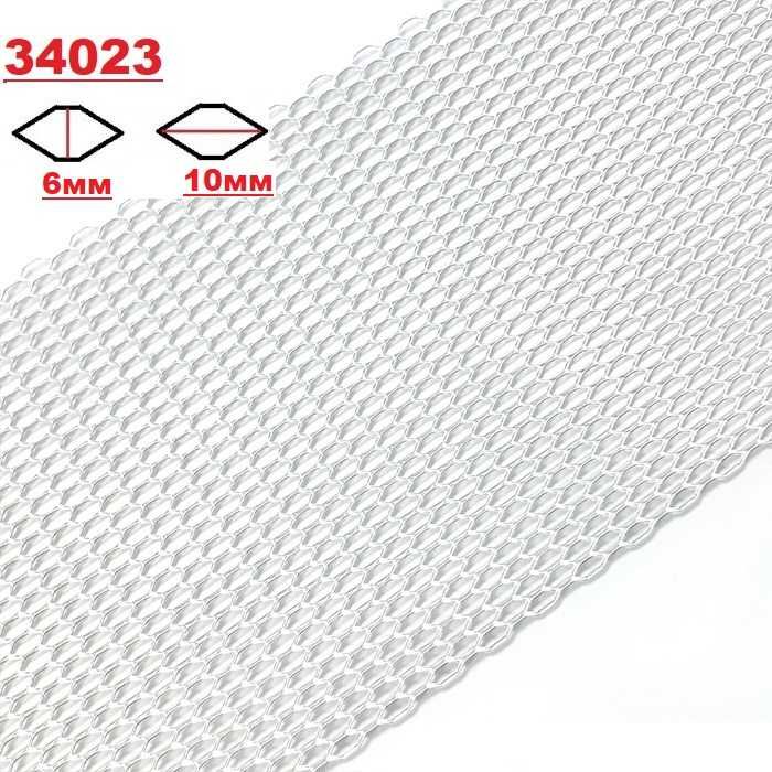 Алуминиева тунинг мрежа ХРОМ 120 х 20см 5-размера