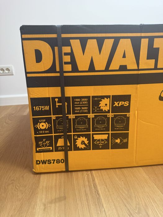 DeWalt DWS780 + Stand DeWalt DE7033 + panze