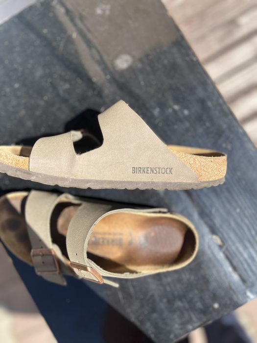 Papuci Birkenstock, mārimea 36, taupe gri, slim