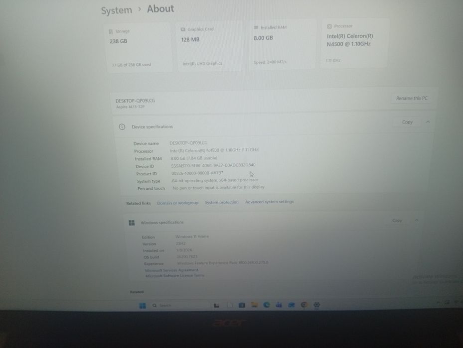 Leptop de vânzare nou
