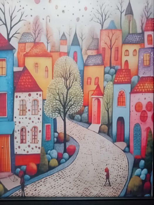 Картина Приказен град / в рамка/  30 /40 см.