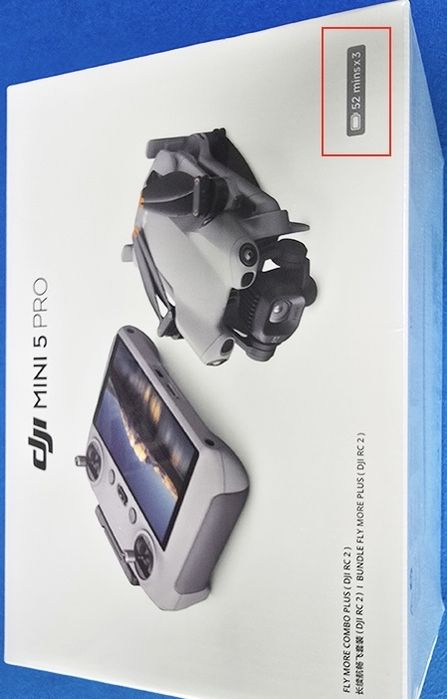 52 min DJI MINI 5 Pro PLUS Batery 4680 mh. Nouă Fly More Combo