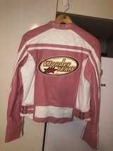 Дамско кожено яке мото