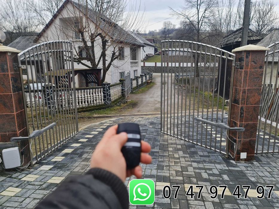 Automatizare poarta batanta culisanta sina motoare montaj Sighet