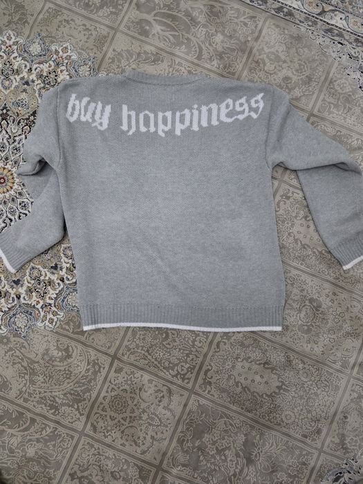 Свитер серый happiness