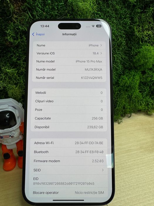 iPhone 15 Pro Max Blue Titanium 256GB 89% Baterie #7008