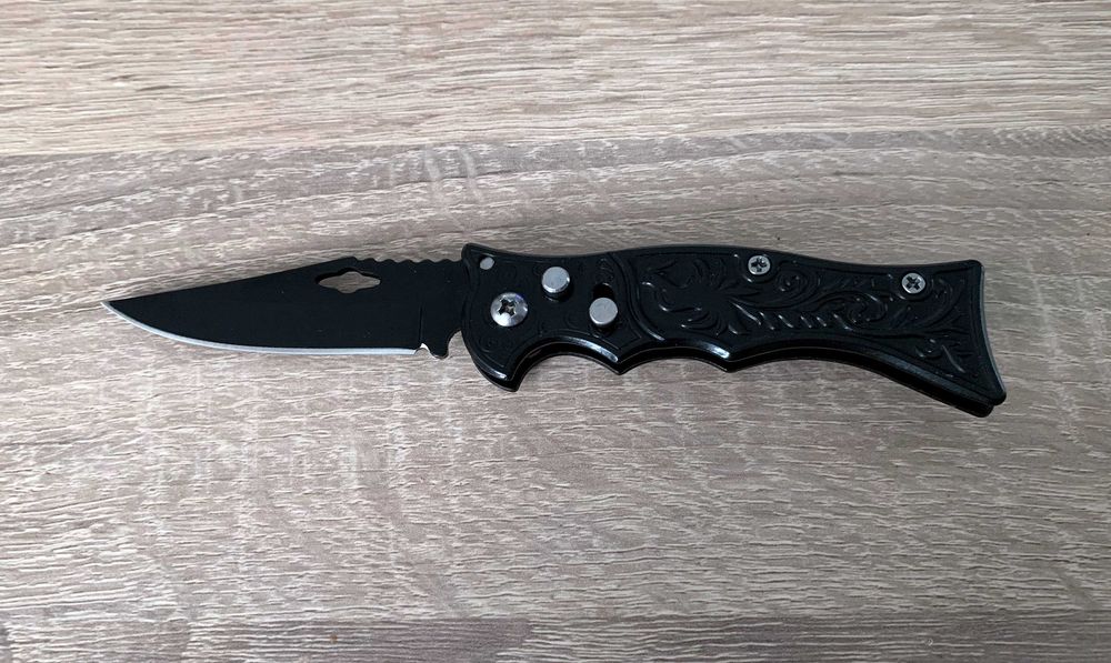Briceag negru grifon 16 cm automat M1 Dalimag drumetii colectie