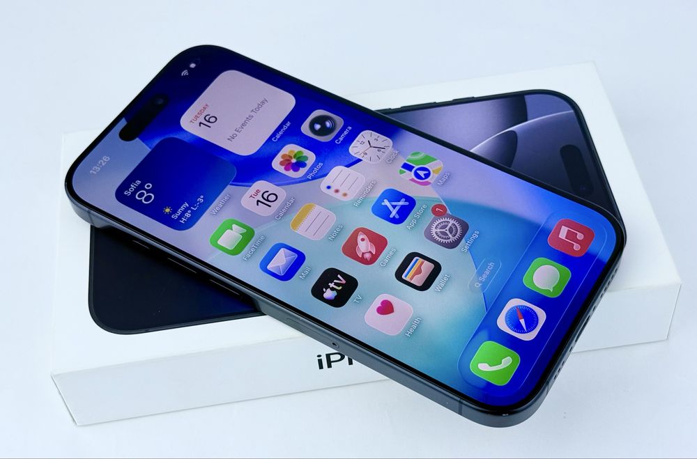 Apple iPhone 16 Pro 128GB Black Titanium 94% Батерия!