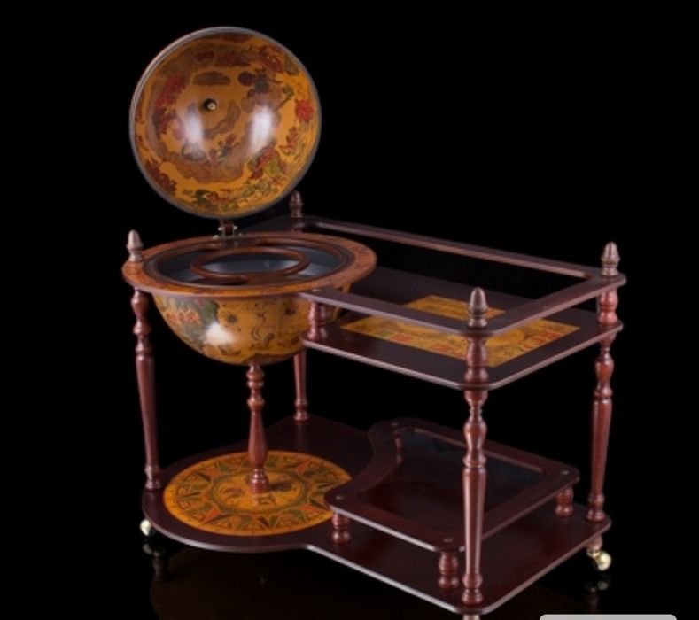 Люксовые падароки серьёзно людей Глобус-бар напольный со столом подар