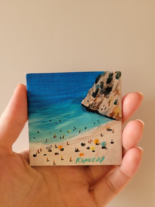 Сет из картин "Анталия" 7,5×7,5 см, акрил