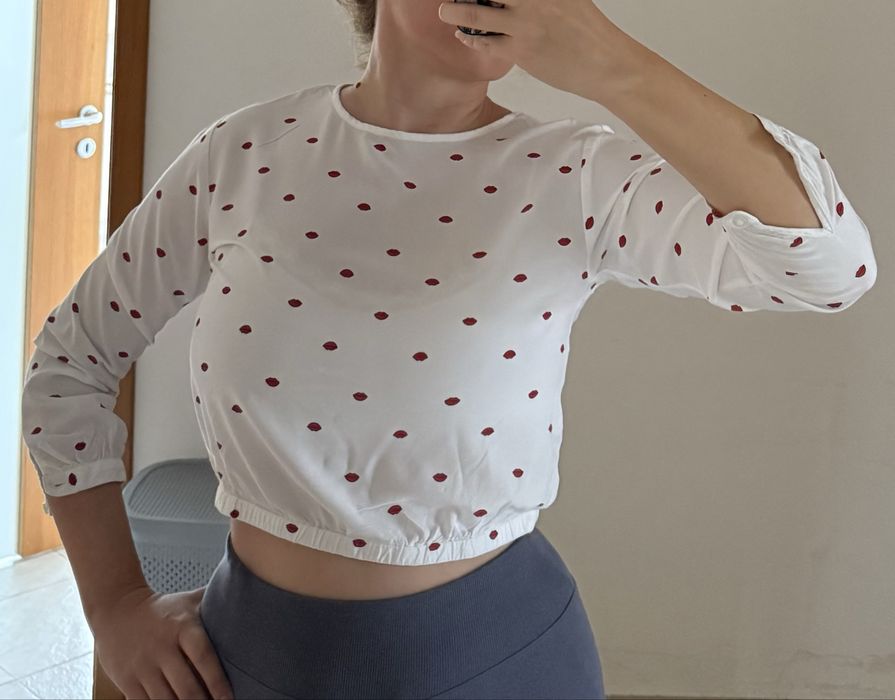 Кроп риза Benetton