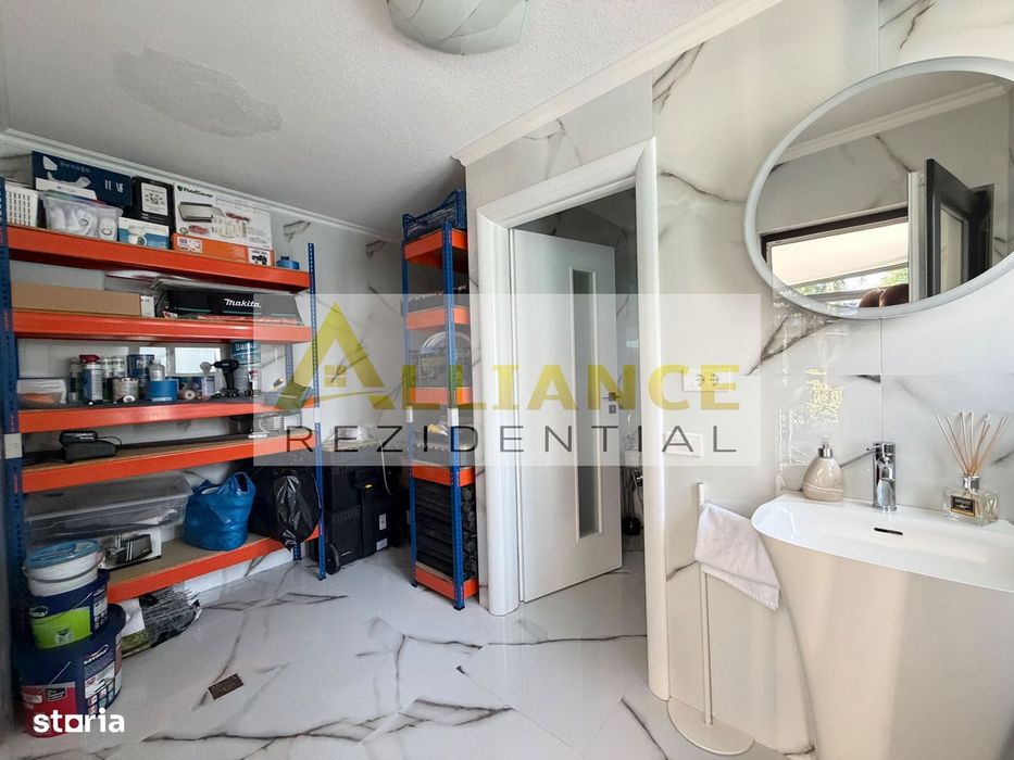 Casa P+1+M cu teren de 650 mp, piscina si curte complet amenajata