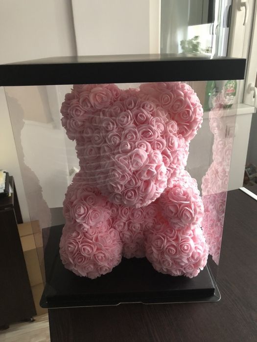 Ursulet culoare roz cadou pt iubita 40 cm 150 lei