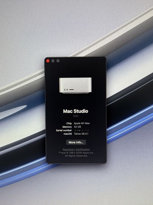 Apple Mac Studio M1 Max 512 GB