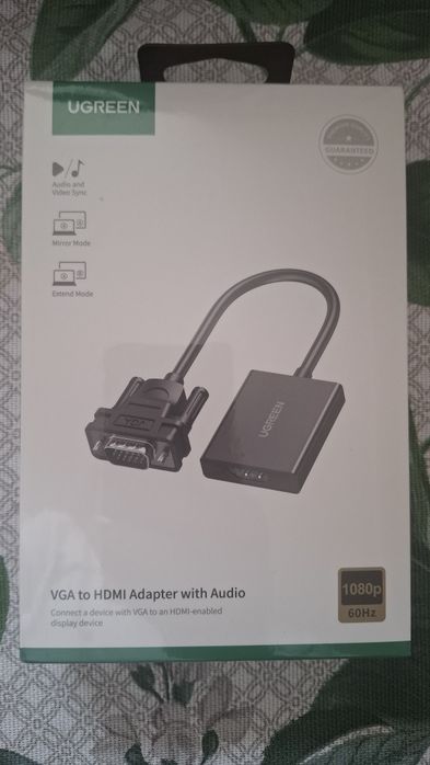 Конвертер Ugreen VGA to HDMI (модель CM513, артикул 50945)